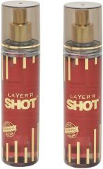 LAYERR Shot Gold Imperial Deodorant Spray for Men and Women 135 ml (Pack of 2)