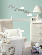 Asian Paints Nilaya Brown Vinyl Sweet Dreams Baby Wall Sticker W071D4C6Y45