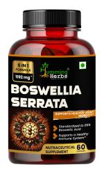 Humming Herbs Boswellia Serrata Supplement - High Potency Joint Support, Enhanced Mobility & Fortify The Immune System Support - 60 Capsules