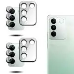 TOPPINGS Ultra Clear Anti-Explosion 9H Hardness Camera Lens Protector Compatible with Vivo V27 Pro Pack of 2