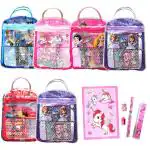Party Propz Wood, Metal, Fabric Birthday Return Cartoon Stationery Kit Bag Return Gifts (Set Of 6)