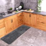 GBL Collection Concept Grey Microfiber Floor Coverings,(40x120CM),Grey