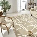 TRIDENT Tempress Stripes Polyester Classic Area Rugs 6 ft (w) x 8 ft (L)