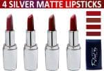 OUR BEAUTY Multicolor 100% Veg And Long Stay Soft Matte Lipstick Combo 85, 16 G (Pack Of 4)
