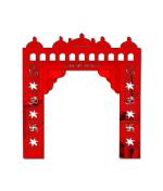 Bikri Kendra - toran dwar red Mirror Stickers for Wall, Acrylic Mirror, Wall Mirror, 3D Stickers, Wall Stickers for Room Hall Home and Office