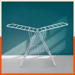Bathla Mobidry Neo Grey Foldable Clothes Drying Stand with Weather Resistant Frame