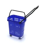 Bigapple Heavy Weight King Shopping Trolley, Load Capacity 25 kg (Blue)