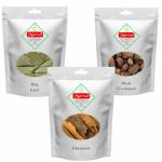 Marwar Combo Pack of Bayleaf + Cinnamom + Black Cardamom | 50 Gms Each | Pack of 3
