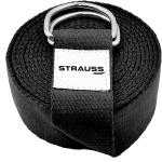 Strauss Black Polyester Yoga Belt 8 Feet
