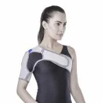Vissco Shoulder Support Immobilizer Brace Belt With Adjustable Stretchable Strap, Better Immolization, Pain Reliever For Rotator cuff injury | Shoulder labral tear | Post paralysis - Medium (Grey)