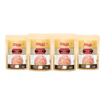 Okhli Musal Brand Whole Himalayan Pink Rock Salt Chunks | Sendha Namak Sabut | Sabut Sendha Sindhav Namak Granules Crystal | Himalayan Pure sendha namak Pink Rock Salt Chunks-850GM*4Pack