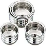 Kitchen Appliances Stainless Steel urli, Serving Biryani, Punjabi Handi Set 5 Piece (Without Copper)