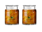 SAND DUNE Set of 2, 590 ml Each Storage Glass Jar, Transparent | Jar Containers for Kitchen.