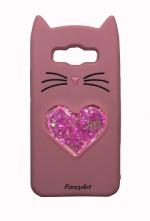 Lejaao Samsung Galaxy J7 Rose Gold Rubber Mobile Back Cover