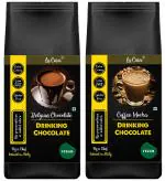 La Casa Vegan Dark Drinking Chocolate - Belgian Chocolate Coffee Mocha 250 Gm (Pack Of 2)