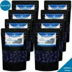 Dried Blue Berries without Sugar bundle pack | Low calories & Gluten-free, Rich in Vitamin K and High fibre Superfood - (50gx8)Zip Packs