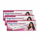 Mankind Prega News Advance HCG Home Pregnancy Test Midstream Urine Test Kit One Step Pregnancy Test Easy to Use Accurate Result in Just 3 Minutes x Pack of 3