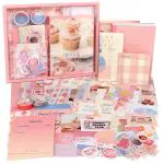 Hasthip Pink Paper Vintage Scrapbook Stickers Pack