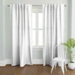 TailoringIndia Digital Mini Heart Design Printed White Curtains for Windows, Doors, and Extra-Long Doorways - Elegance Redefined, Set of 1,pcs (Window - 5ft)