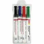 Camlin Kokuyo White Board Marker - Set of 4 - Black, Blue, Red, Green (Pack of 5)