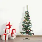 Webelkart Premium Combo of 6 FT Foldable Christmas Tree with 120 pcs Christmas Decorations(Assorted)