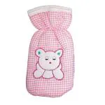 Teeny Weeny Baby Cotton Fancy Pouch Bottle Cover (Pink)
