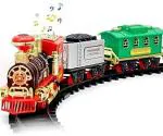 Visionary Multicolor Plastic Toy Train Emits Real Smoke Light Sound Track Set Battery Operated Choo Choo Train