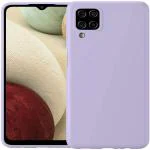 Rakulo Liquid Silicone Flexible with Camera Protection Soft Back Cover Case Samsung Galaxy F62 (Lavander)