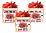 Shellfeast Kashmiri Red Mirchi / Chilli Whole 1Kg (250gx4) | Natural Pure| Sabut Kashmiri Mirch