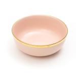 EZ Life Pink and Gold Ceramic Bowl Set 1100 ml (Set of 2) Pack of 1