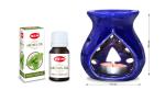 HEM Mystic Patchouli Scented Oil 10 ml with Blue Pot and 1 Tealight Candle