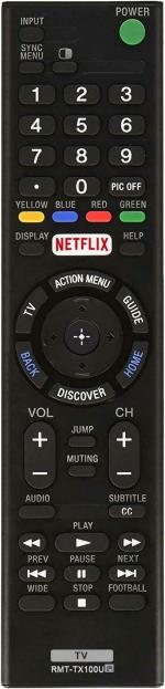 Vnq Remote Controls For Sony Smart Tv (Black)