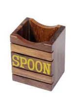 WOODKIT Kitchenware Wooden Tableware Storage Box - Spoon, Knife, Fork, Chopstick, Cutlery Holder/Organizer Stand for Kitchen, Dining Table.(Small)