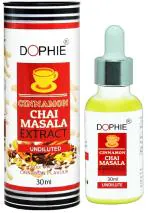 Dophie Cinnamon Chai masala extracts of Indian spices drops, with a pleasant smell and taste of cinnamon masala tea, Used with all types of tea, 30ml - can make more than 300 masala chai