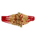 Alampata Multicolor Combo of 12 Stone Rakhi Set for Men with Roli Chawal Rakhi for Brother (SHREE)
