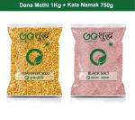 Goshudh Kala Namak 750g & Dana Methi 1Kg Combo Pack 1750g