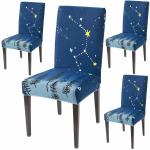 HOKIPO Stretchable Dining Table Chair Cover Set of 4 Seat Protector Slipcovers (AR-4073-D3*4)