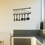 DECOR VILLA WALL STICER Kitchen house(PVC Vinyl,Size-30 CMX55 CM)