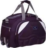 Skyfa Fashion Purple Nylon Strolley Duffel Bag, 60 L