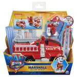 Paw Patrol, Marshall Deluxe Movie Transforming Fire Truck Toy Car with Collectible Action Figure