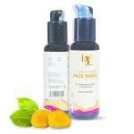 INYU Glowing Skin Facewash (100ml) | with Vitamin C, Hyaluronic Acid & Curcumin extract | for Clear, Hydrated, Supple, Plump, Radiant & Glowing Skin