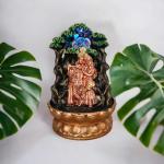 Decrosh Radha Krishna water fountain with crystal ball