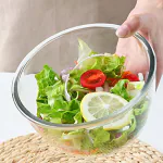 PUREFIT ; Healthy Me Borosilicate Multipurpose Round Glass Mixing & Serving Bowl, Microwave Oven & Freezer Safe, 500ml, Pack of 1