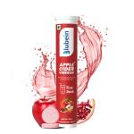Blubein APPLE CIDER VINEGAR ++ Effervescent tablets with Vitamin B6 & B12, Pomegranate Extract | 100% Vegan | Sugarfree | Weight Management | Enhances digestion | Gut Health | 15 Tablets