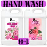 PISHARNATH Hand wash liquid pink 10Liter with Natural Orange Essential Oils | pH Balanced | Soft On Hands | Advanced Germ Protection