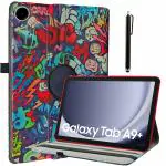 ProElite Cover for Galaxy Tab A9 Plus 11 inch Case Cover, 360 Rotatable Smart Flip Case cover for Galaxy Tab A9 Plus 11 inch tablet with Stylus Pen, Hippy