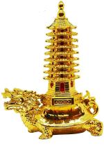 Ppj Education Dragon Tower Golden Feng Shui Large Ge Sp 1104