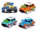 Grest Push and Go Jumping Dancing Toy Friction Powered Car Vehicle with Jumping Bonnet For Kids - Pack of 4