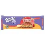 Milka Strawberry Cheesecake Chocolate, 300 Gm