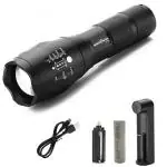 amiciVision Metal LED Torch Light with 5 Modes Water Resistant